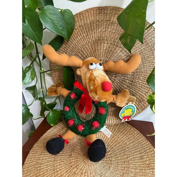 Happy holidays, reindeer Plush - Picture 1 of 11